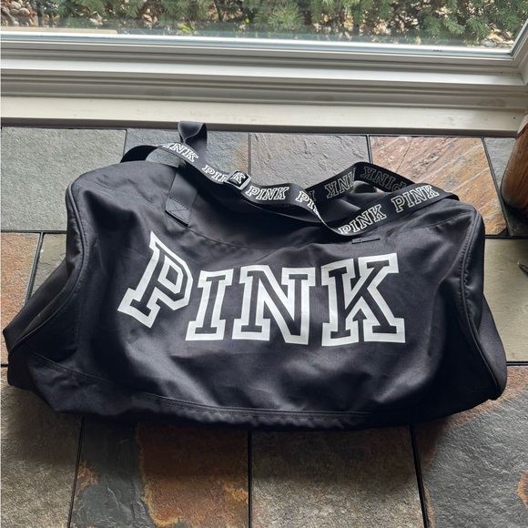 PINK Victoria's Secret Black Tote Bag - Picture 1 of 9